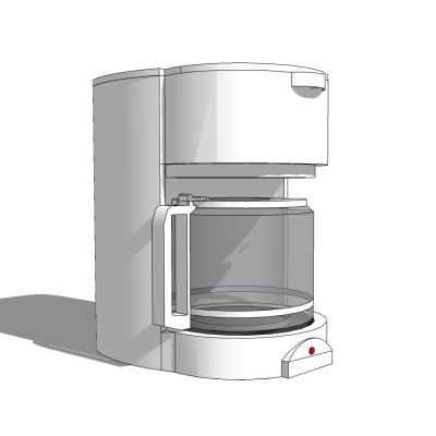 现代咖啡机su模型