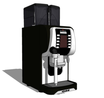 现代咖啡机su模型