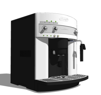 现代咖啡机su模型