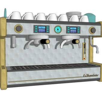 现代咖啡机su模型