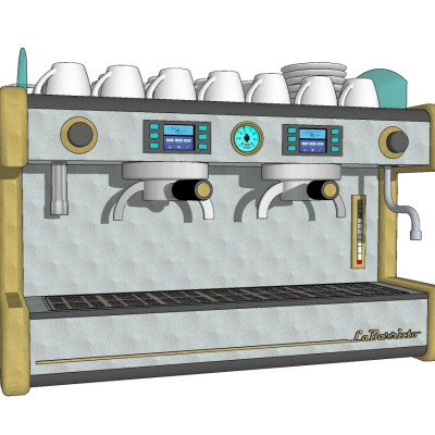 现代咖啡机su模型