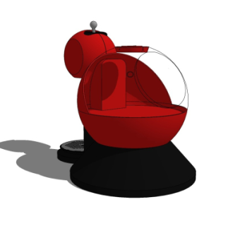 现代咖啡机su模型