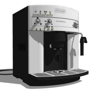 现代咖啡机su模型