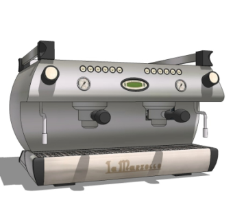 现代咖啡机su模型