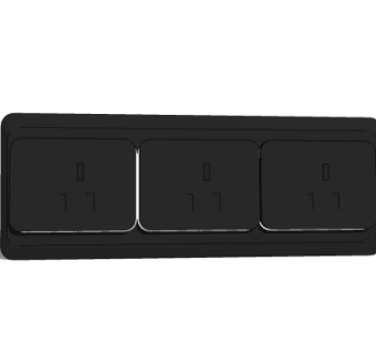 现代开关插座面板su模型