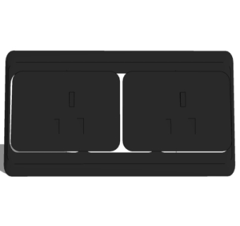 现代开关插座面板su模型