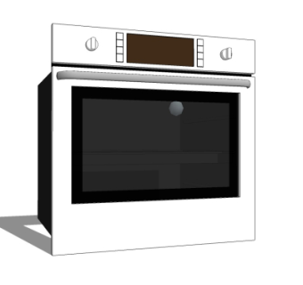 现代烤箱su模型