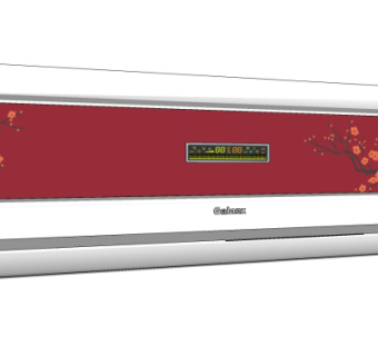 现代空调su模型