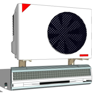 现代空调su模型