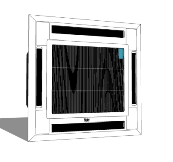 现代空调排气扇su模型