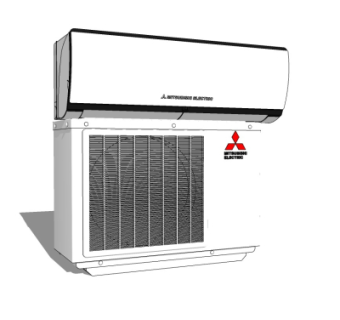 现代空调su模型