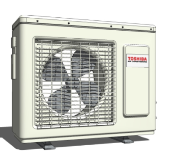 现代空调su模型