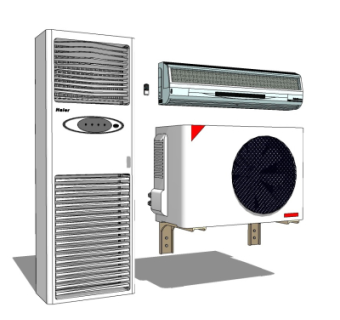 现代空调su模型