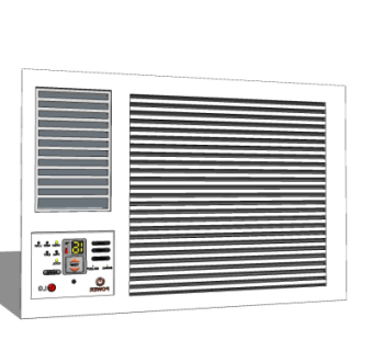 现代空调排气扇su模型