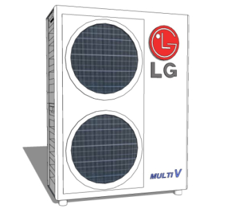 现代空调外机su模型