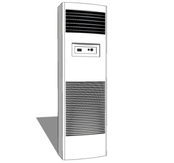 现代空调su模型