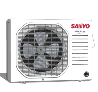 现代空调外机su模型