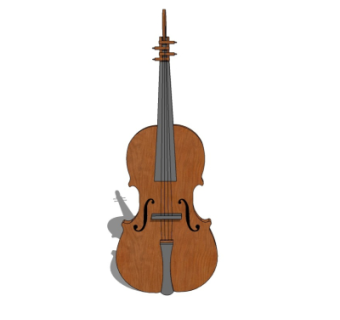 现代大提琴su模型