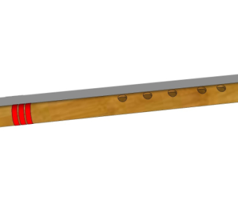 现代笛子su模型