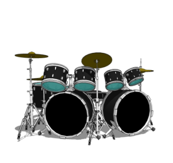 现代架子鼓su模型