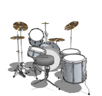 现代架子鼓su模型