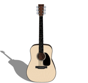 现代吉他su模型