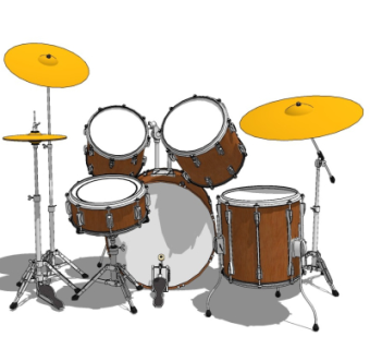 现代架子鼓su模型