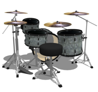 现代架子鼓su模型