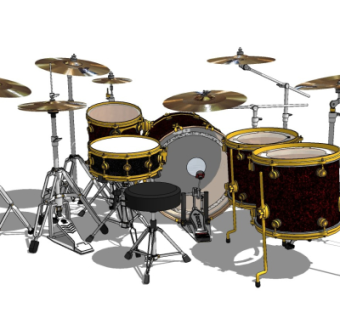 现代架子鼓su模型