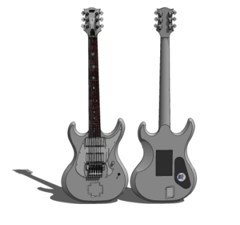 现代吉他su模型