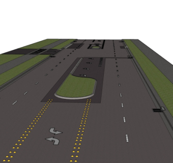 现代交通道路免费su模型