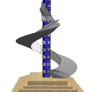 现代建筑雕塑免费su模型