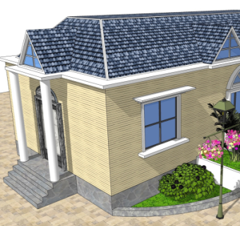 欧式建筑房屋su模型