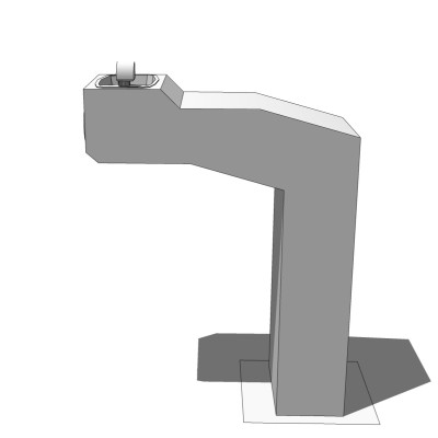 现代街边饮水处su模型