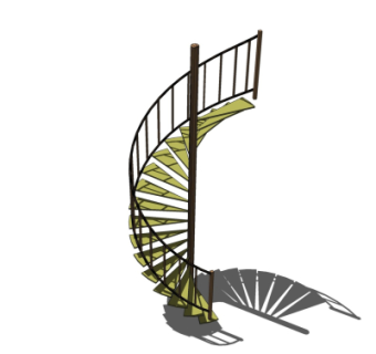 工业风楼梯su模型