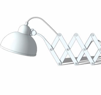 工业风金属壁灯su模型