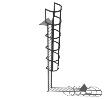 工业风户外爬梯