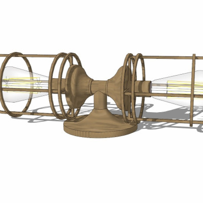 工业风金属壁灯su模型