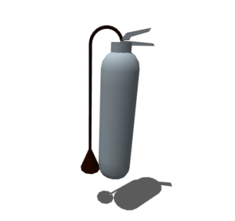 现代灭火器su模型
