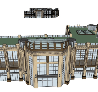 现代建筑su模型