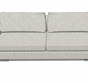 现代布艺双人沙发su模型