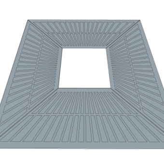 现代树坑护板免费su模型
