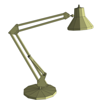 现代台灯su模型