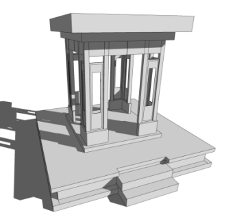 现代保安亭免费su模型