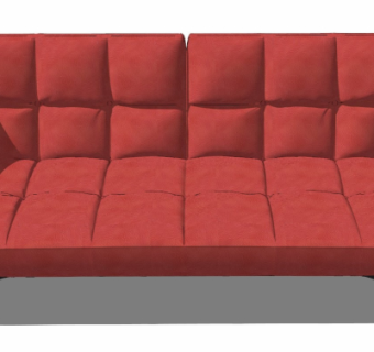 现代布艺双人沙发su模型