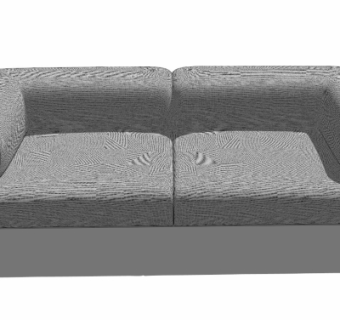 现代布艺双人沙发su模型