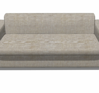 现代布艺双人沙发su模型