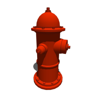 现代消火栓su模型