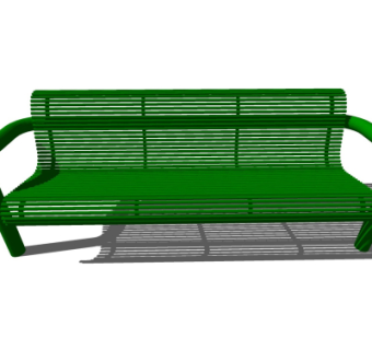 现代户外长椅su模型