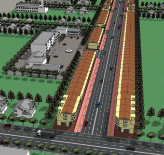 现代建筑外观su模型